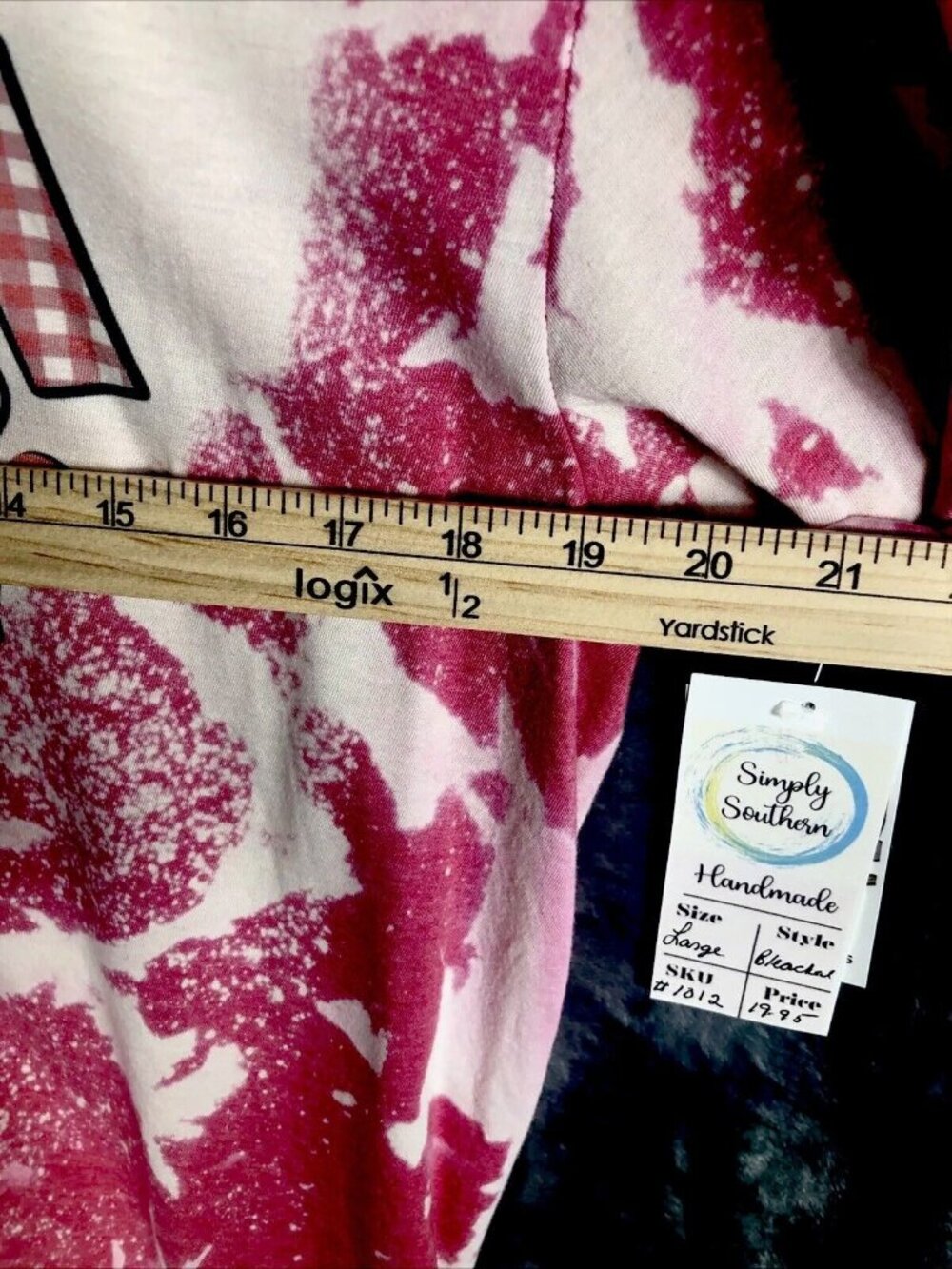 Best Mom Ever Shirt Women’s Large Custom Tye Dyed Bleached Handmade Pink T Short - Picture 8 of 12